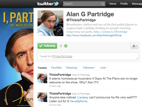 Alan Partridge on Twitter